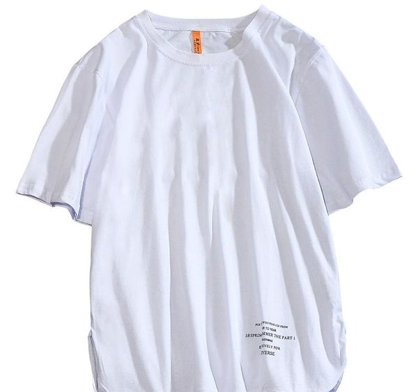 

spring summer 2020 men casual t-shirt short sleeves loose cotton short harajuku streetwear men clothing oversized t shirt, White;black