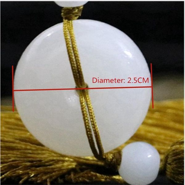 

1pc white jade peace buckle tassel fringe keychain caps straps diy jewelry making charms pendants craft accessories craft tassel h sqcweu