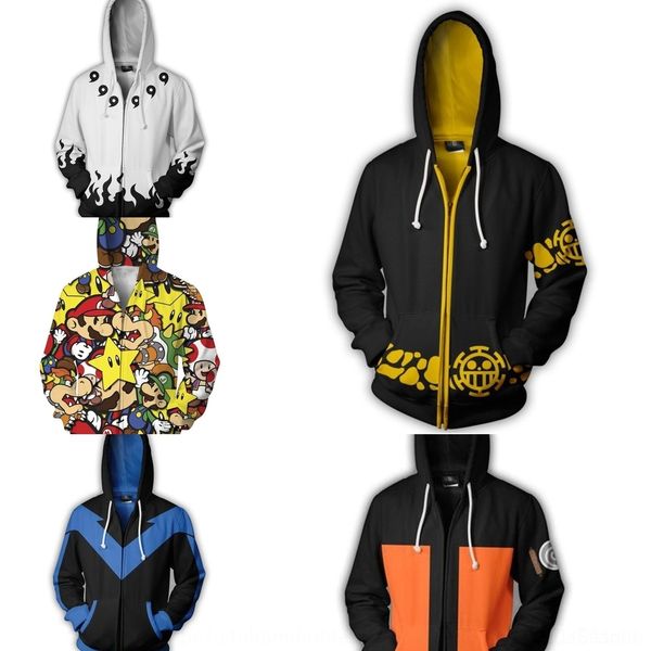 

apdrf riman окружающих 3d печати с капюшоном riman печать окружающих 3d с капюшоном на молнии наруто наруто свитер свитер zipperzipper молни, Black