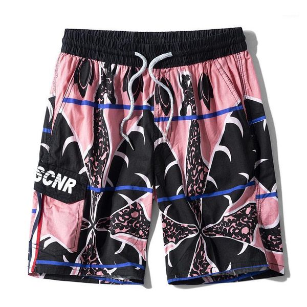 

casual shorts men fashion 100% cotton holiday beach blue pink shorts1, White;black