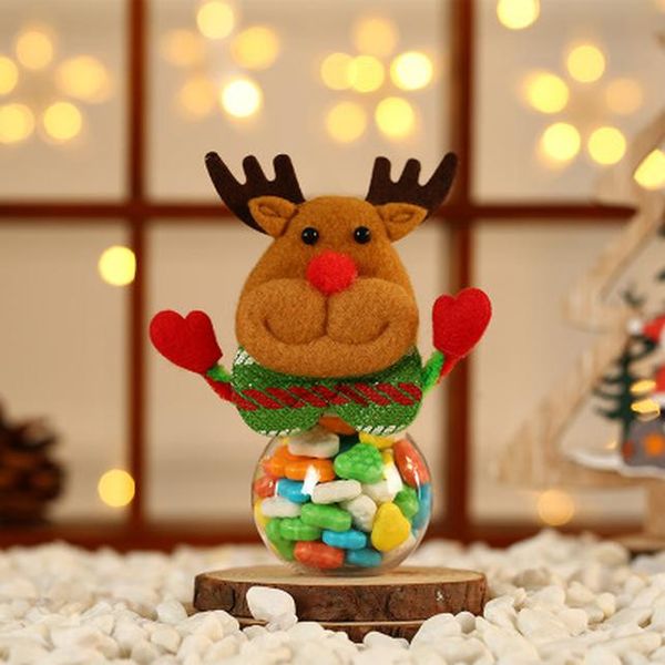 

home christmas candy jar holiday decoration candy storage jar children creative gift santa claus storage jar new year gift box wmtiiv