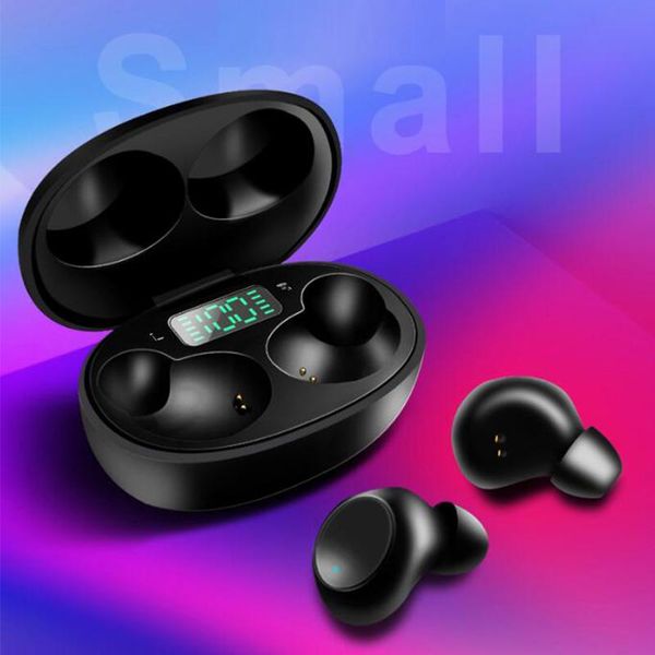 

bluetooth 5.0 true wireless headset sports waterproof mini digital in-ear stereo headset 400mah charging box