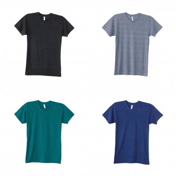 

men's t-shirts mens triblend track tee1, White;black