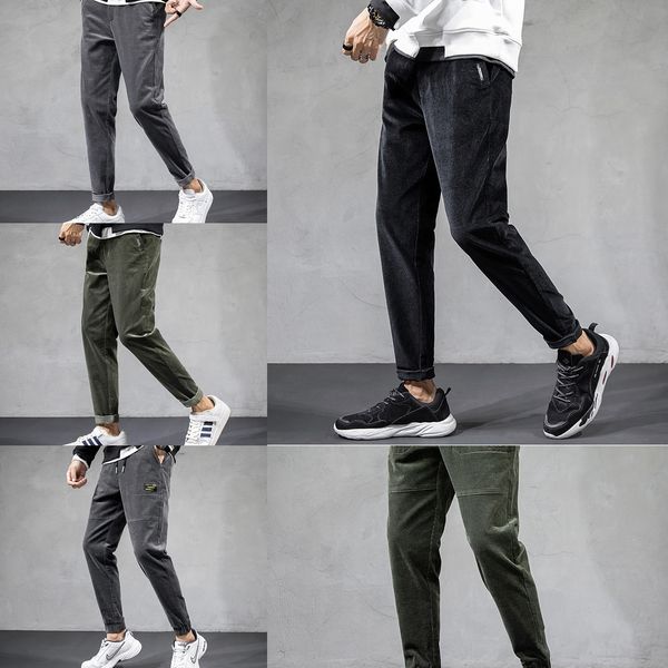 

осенью и зимой случайные маленькие студенты ноги штаны моды марки стиль мужская мода потерять чистый красный гареме леггинсы леггинсы брюки, Blue