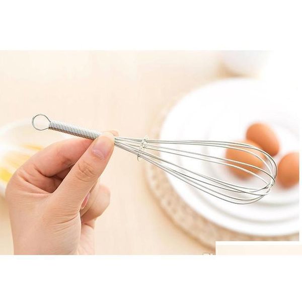 

stainless steel handle egg beater drink whisk mixer foamer kitchen egg beater mini handle mixer jllmuk jjxh