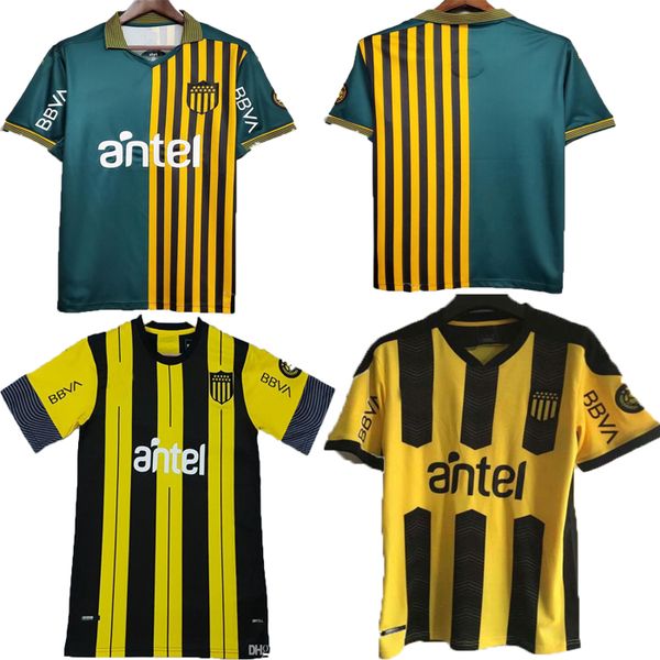 

20/21 uruguay commemorative edition penarol soccer jersey maillots de foot c.rodriguez 2020 yellow green football shirt camiseta de futbol, Black;yellow