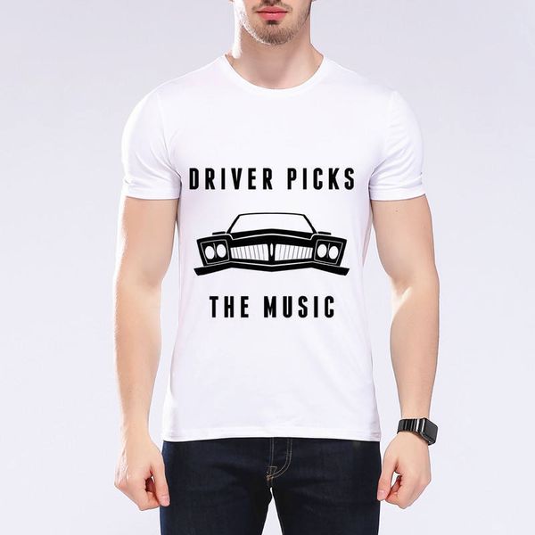 

new fashion graphic letter casual short sleeve driver picks the music white new gift for him s hooded sweatshirt hoodie men t shirt