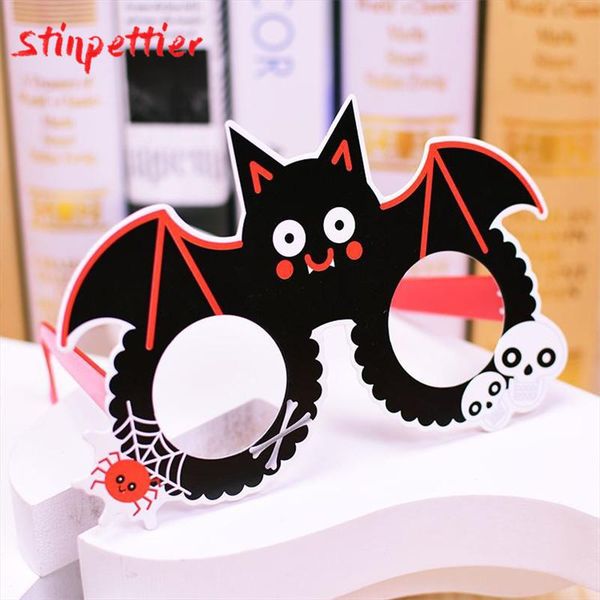 

10pcs halloween party decor очки смешной индивидуальность тыква ведьма бумага очки для хэллоуина украшение принадлежности asd146 jlljrv