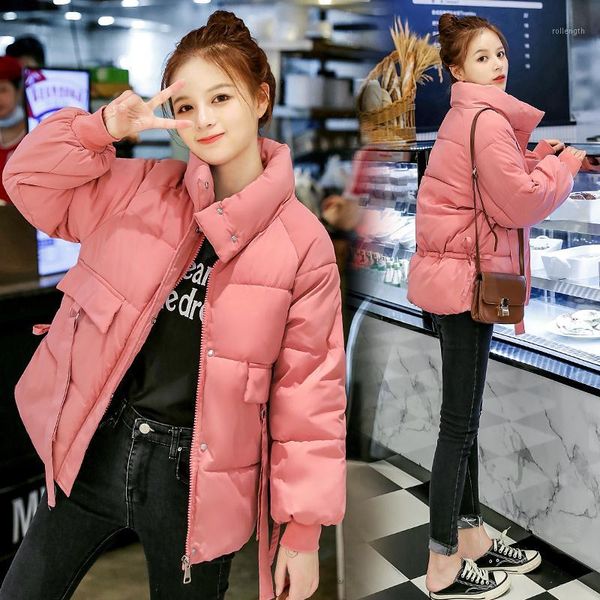 

new short winter jacket women warm slim coat jacket winter coats woman thicken warm cotton coat casual loose down cotton outwear1, Black