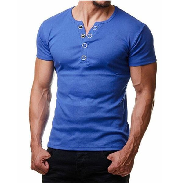 

mens designer casual t shirt slim fit solid color summer short sleeve fashion homme clothing