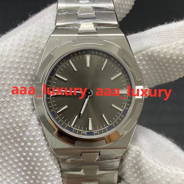 

xf 2000v 40mm grey dial montre de luxe 9015 automatic mechanical movement waterproof sapphire glass mirror,fine steel, men's watch, Slivery;brown