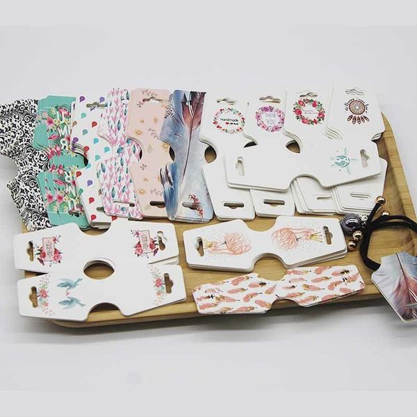 

50pc jewelry card+50fold sticker per lot earrings and display cards diy handmade jewerly necklace set tag card, Golden;silver
