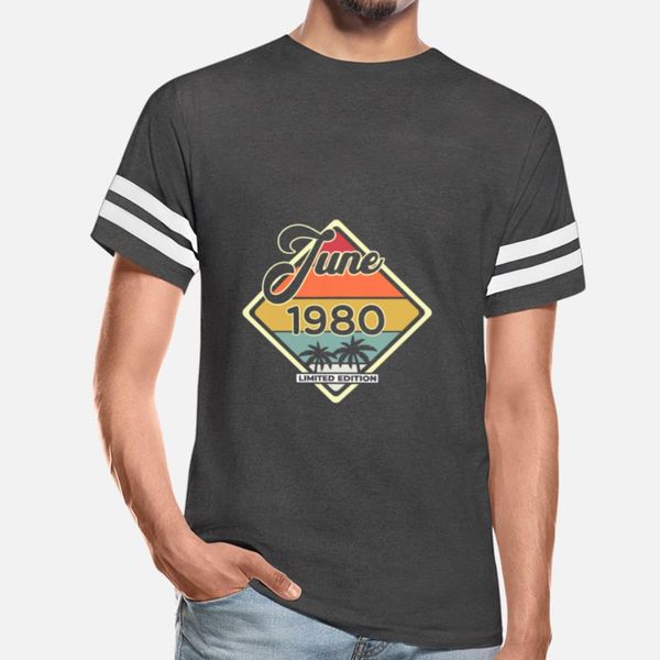 

vintage june 40 year 1980 40th birthday gift t shirt customized street sports tracksuit hoodie sweatshirt