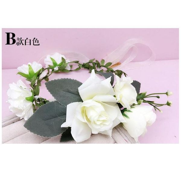 

24 designs bride wedding flower wreath bohemia beach hair crown women headdress jewelry studio ps ornaments hair acc qylfxj