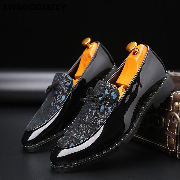 

loafers formal shoes men oxford shoes for men italian zapato hombre elegante chaussure homme mariage sepatu pria, Black