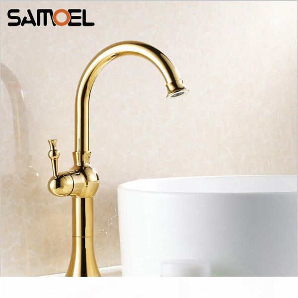

luxury golden basin faucet bathroom mixer taps rose gold single hole sink faucet g1049