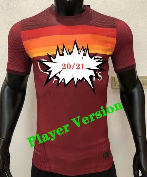

player version 2020 2021 totti dzeko payet thauvin ro nal player version 20 21 football shirt, Black;yellow