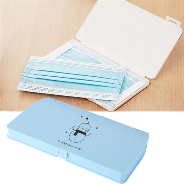 

case buckle disposable design portable storage mask box face cover masks container plastic organizer