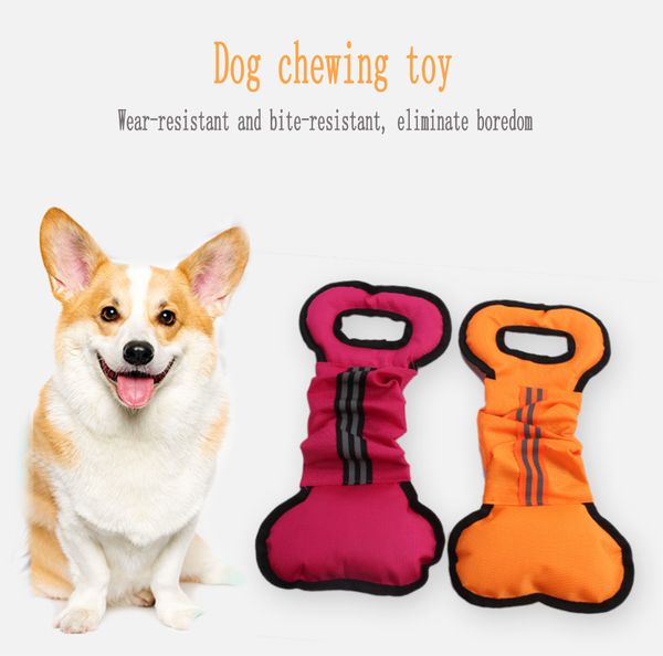 

pet toy dog cat oxford cloth foam chewing toy milky scented flat bones molar teether pet supplies dog supplies