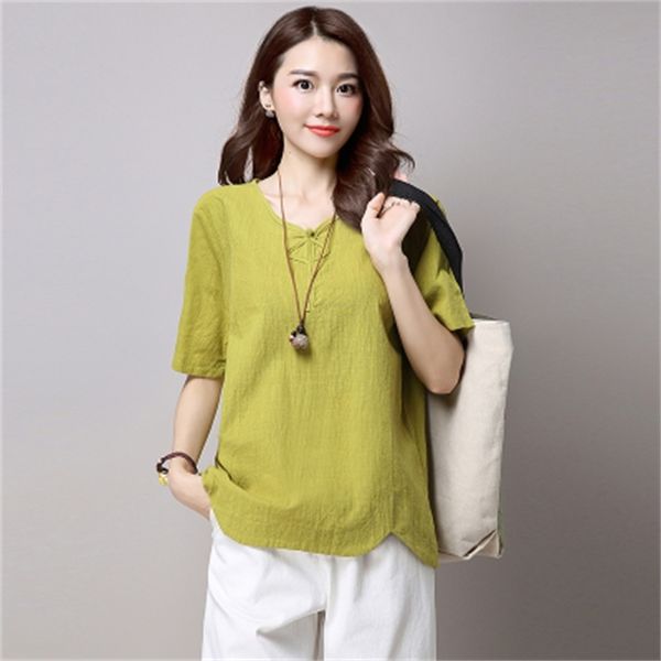 

2021 new mujer veran with female v-size cleavage will see t-shirts vintage ladies cotton t-shirt wxf102 vmwx, White