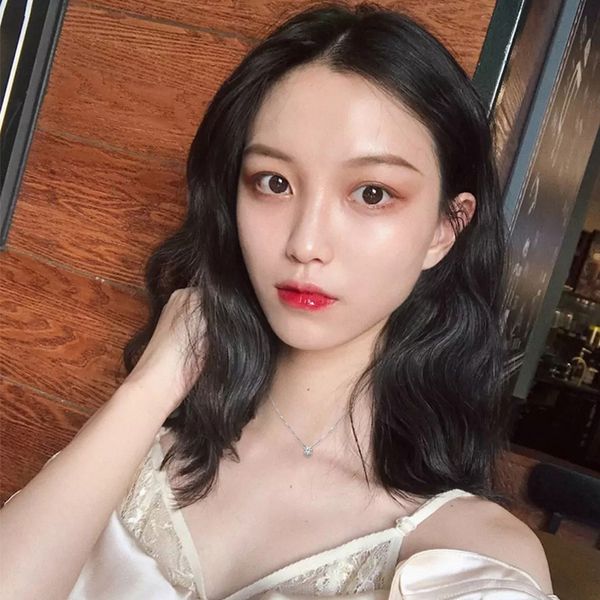 

rose gold necklace female 925 pure silver clavicle chain net red ear jewelry 2020 new fashion ins simple pendant temperament
