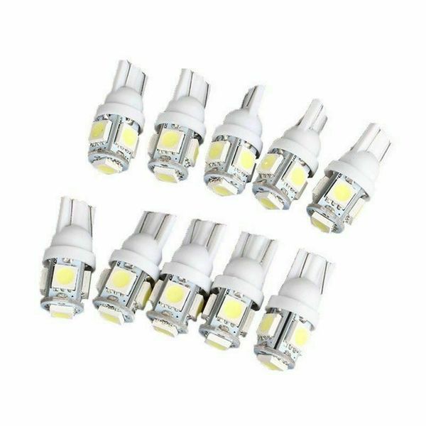 

car t10 white led 5050 5smd wedge light bulb w5w 194 168 2825 158 192 12v