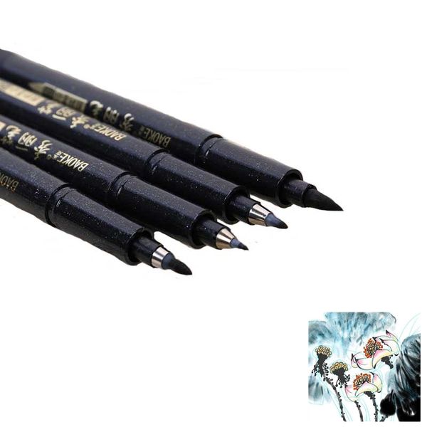 

Chinese Calligraphy Pen Hand Lettering Pens Brush Lettering Pens Markers for Writing Drawing Black Ink Pen Art Marker Stationery