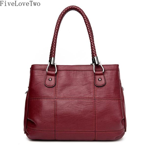 

fivelovetwo women handbag shoulder bags tote purse pu leather messenger bag