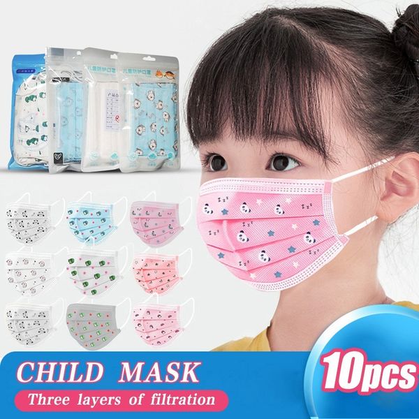 

face ear kids industrial 3ply children's disposable loop10pc mask