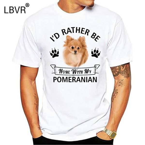 

print pomeranian t shirt i'd rather be home with my pomeranian dog tee shirt summer style t shirt men sport hooded sweatshirt hoodie