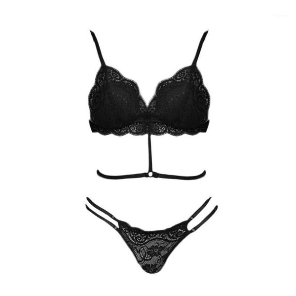

women floral lace garter lingerie with choker black bra thong underwear erotic lingerie femme underwear conjunto lenceria1, Red;black