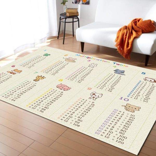 

carpets cartoon animal cute multiplication vote carpet bedroom room bedside blanket rug for living cloakroom decor1