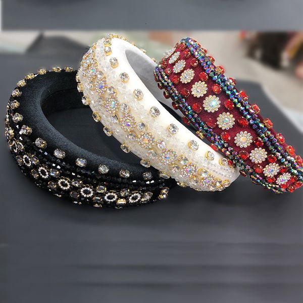 

royal temperament petal sponge hairband rhinestone flower baroque hairpin versatile headband