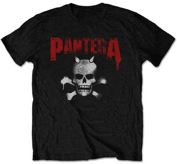 

pantera 'horned skull stencil' (black) t-shirt new cotton tee shirt cool casual cotton sport hooded sweatshirt hoodie