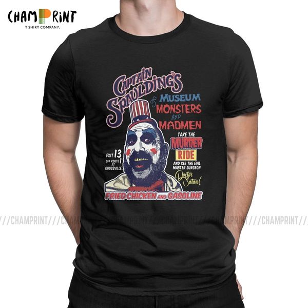 

captain spaulding's museum of madmen house of 0 corpses devils rejects halloween gift sport hooded sweatshirt hoodie men t shirt