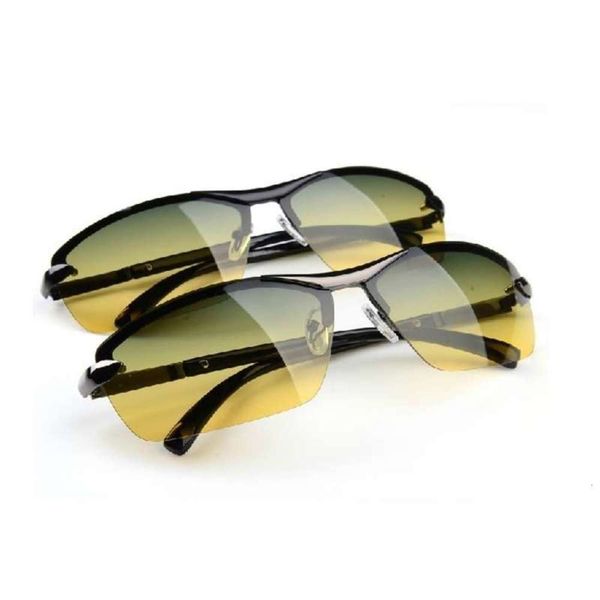 

night double and polarized sunglasses day night vision glasses driving glasses men driving, White;black
