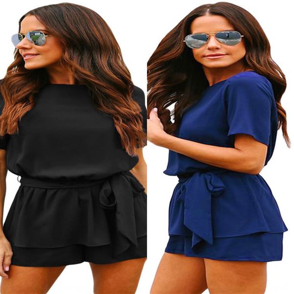 

women's new solid color loose collar open back short sleeve t-shirt and t-shirt and shorts shorts 2-piece set dubk8, Gray