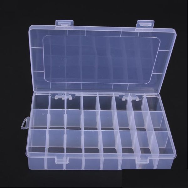 

24 compartments storage plastic box pill cases organizer jewelry candy storage box medicine box stora qylwuo five2010