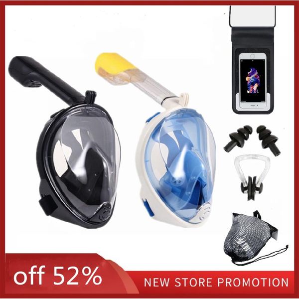 

diving masks scuba mask full face snorkeling underwater anti fog 180Â° wide field of view swimming goggles accessories