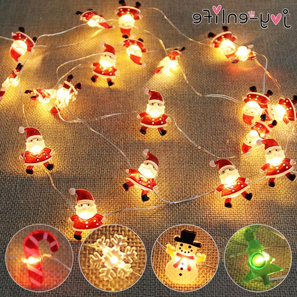 

year for home new merry decorations 2021 garland fairy navidad christmas ornaments snowflake string light