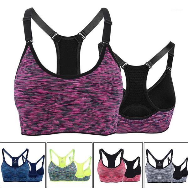 

ladies women padded sling sports bra vest gym fitness yoga running jogging1, White;black