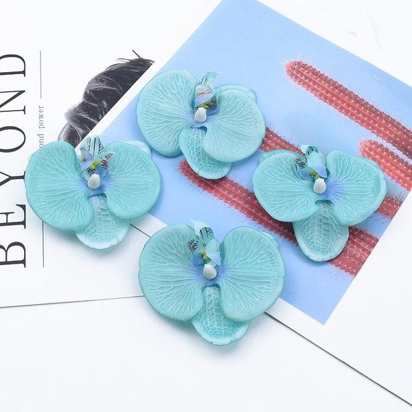 

10 orchid head girl festival artificial flowers home decoration accessories candy box scrapbooking brooch vases wedding bbymbw garden2010