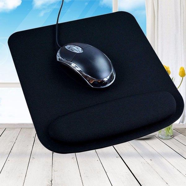 

1pc comfort square wrist mouse pad mat optical solid blue black mousepad mice game gaming computer pc with wrist support protect h jlldax