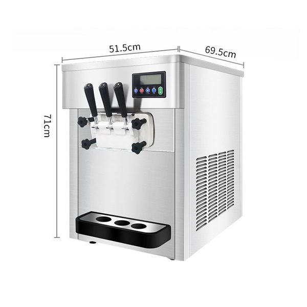 

6l x 2 soft ice cream maker machine desksummer by sea