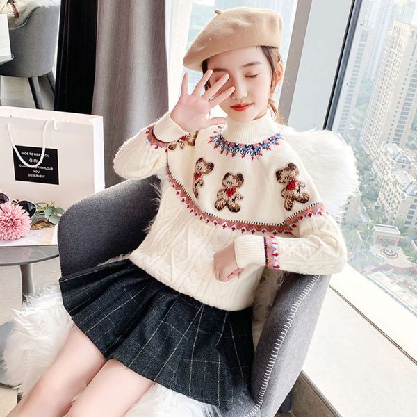 

children's winter sweaters for girls keep children warm, Blue