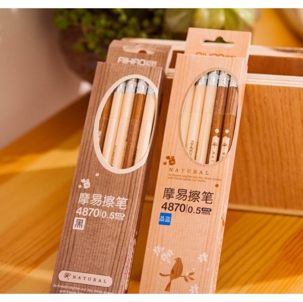 

4870 0.5mm erasable gel pens black /blue ink office &school supplies 12 jllfrv yummy_shop