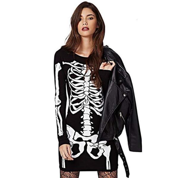 

head wind skull 2020 women's 3d new printing halloween horror skeleton, Black;gray