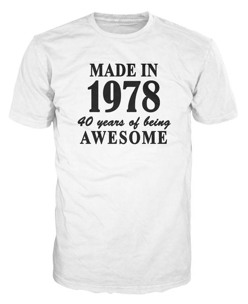 

2020 100% cotton made in 1978 40th birthday anniversary party funny hoodie designers t shirts sweatshirt