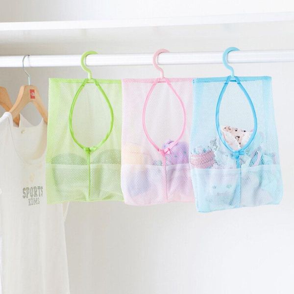 

bathroom storage clothespin mesh bag hooks hanging bag organizer shower bath