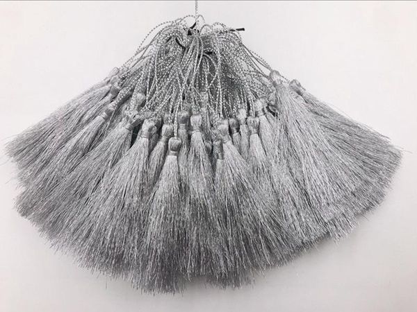 

15pcs gold silk silver silk tassel pendant jewelry curtain garments decorative accessories key bag pendant craft tassels diy h jlljki